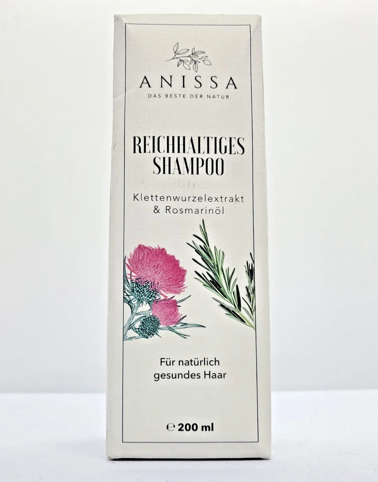 ANISSA Naturkosmetik Подхранващ шампоан 200ml Алое Вера и Розмарин против косопад Нов