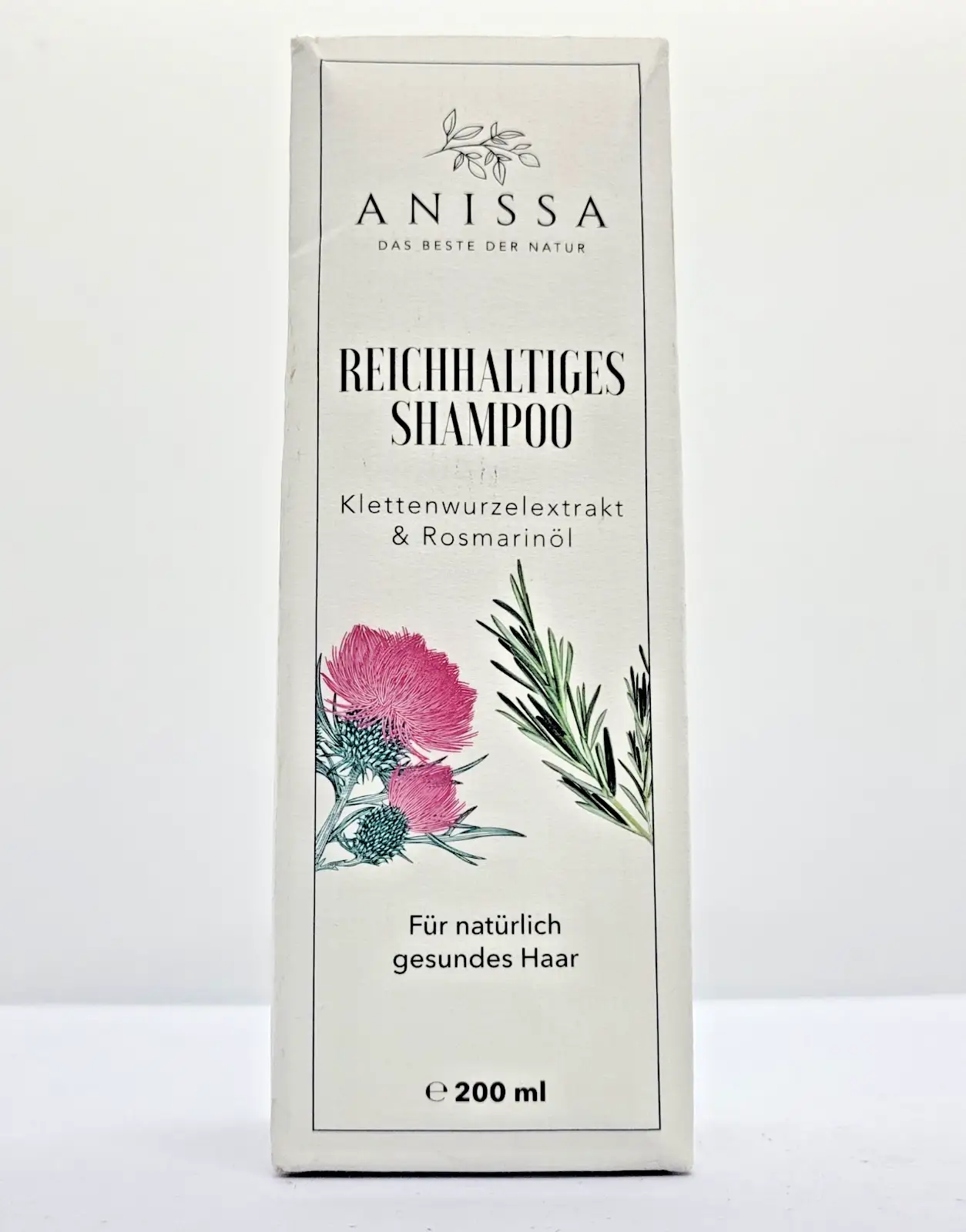 ANISSA Naturkosmetik Подхранващ шампоан 200ml Алое Вера и Розмарин против косопад Нов - Image 2