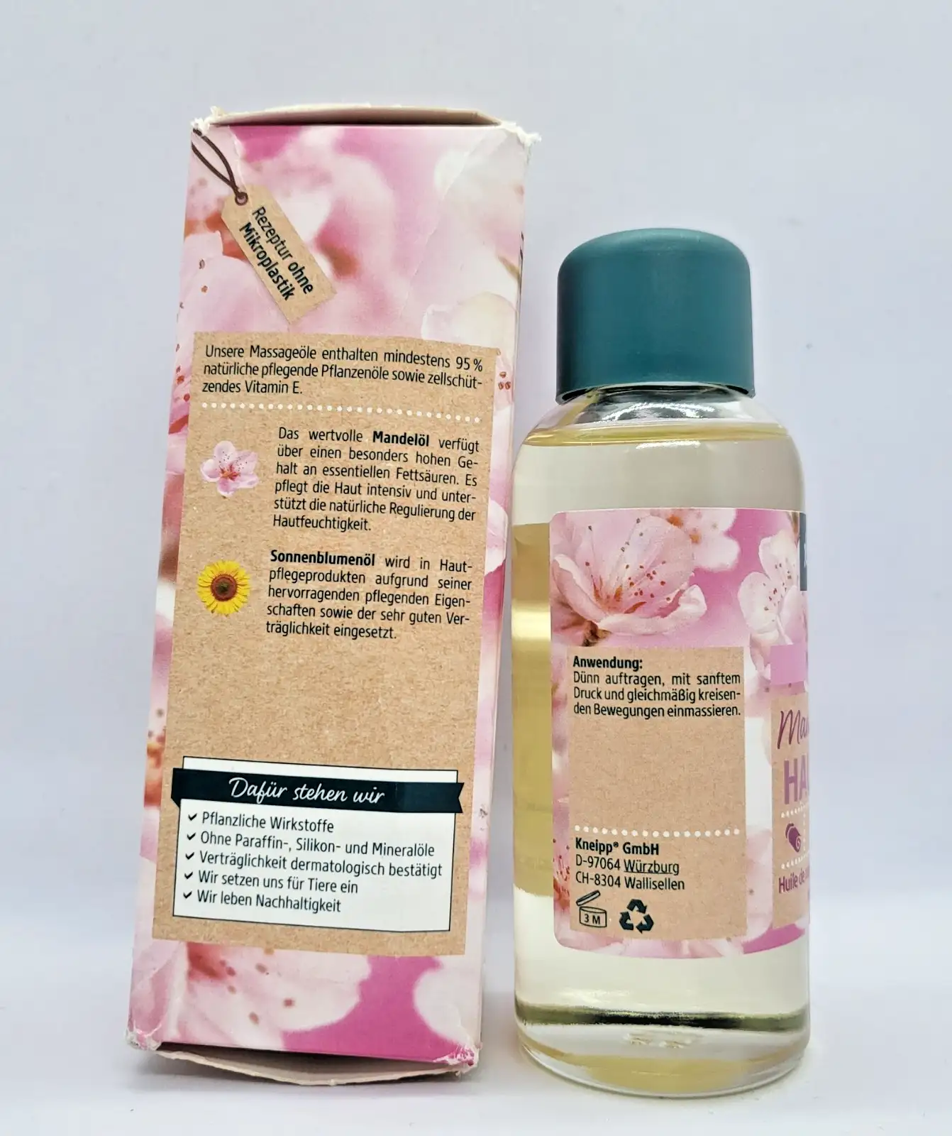 Kneipp Масажно масло с бадемов цвят 100ml За мека кожа и подхранване Нов - Image 4