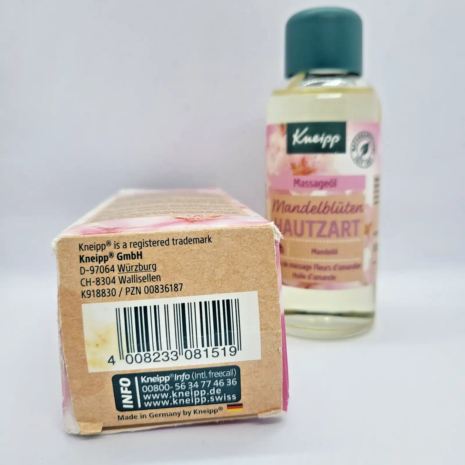 Kneipp Масажно масло с бадемов цвят 100ml За мека кожа и подхранване Нов - Image 6