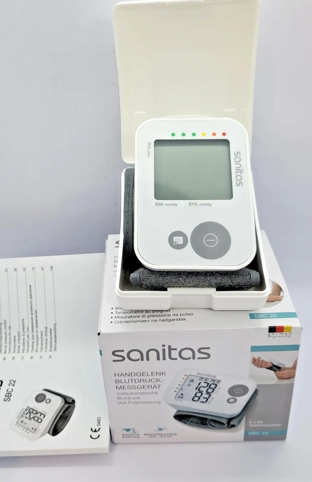 Sanitas SBC 22 Дигитален апарат за кръвно налягане за китка с откриване на аритмия LCD - Image 9