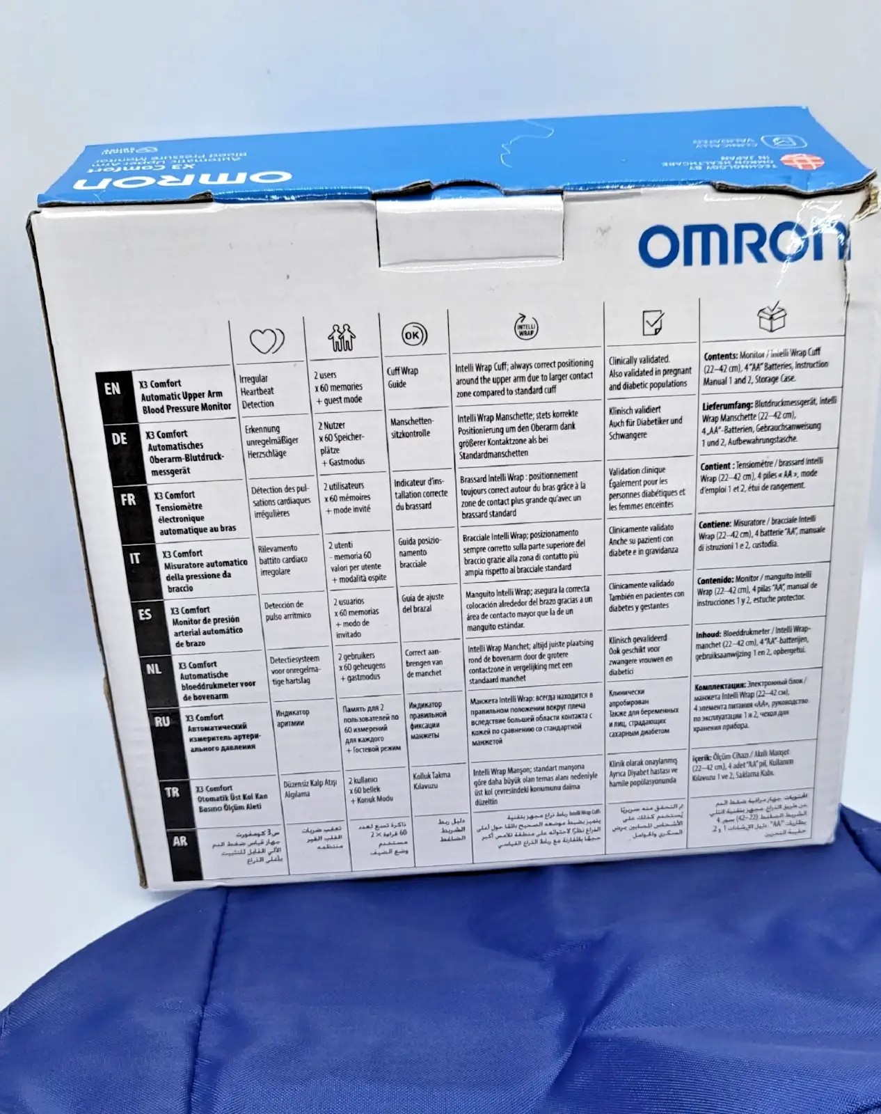 Omron X3 Comfort Дигитален апарат за кръвно налягане за надлакътник Intelli Wrap Нов - Image 6