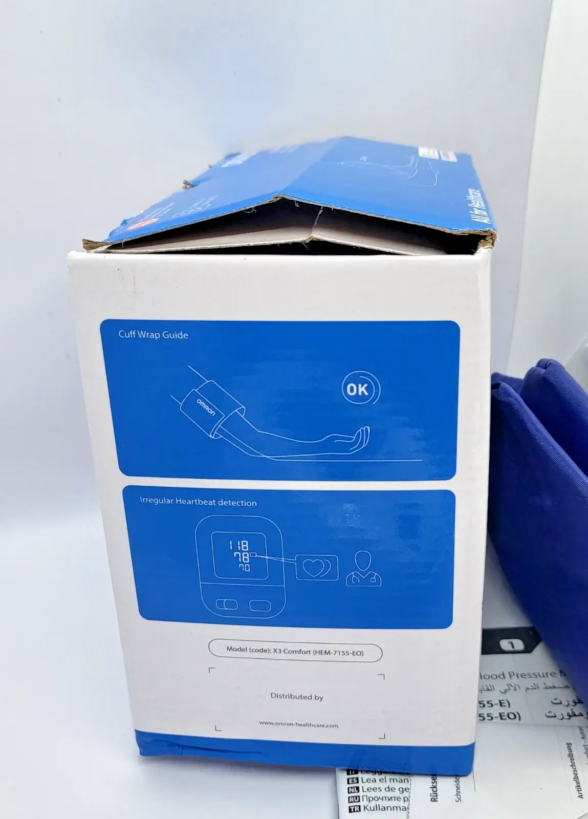 Omron X3 Comfort Дигитален апарат за кръвно налягане за надлакътник Intelli Wrap Нов - Image 8