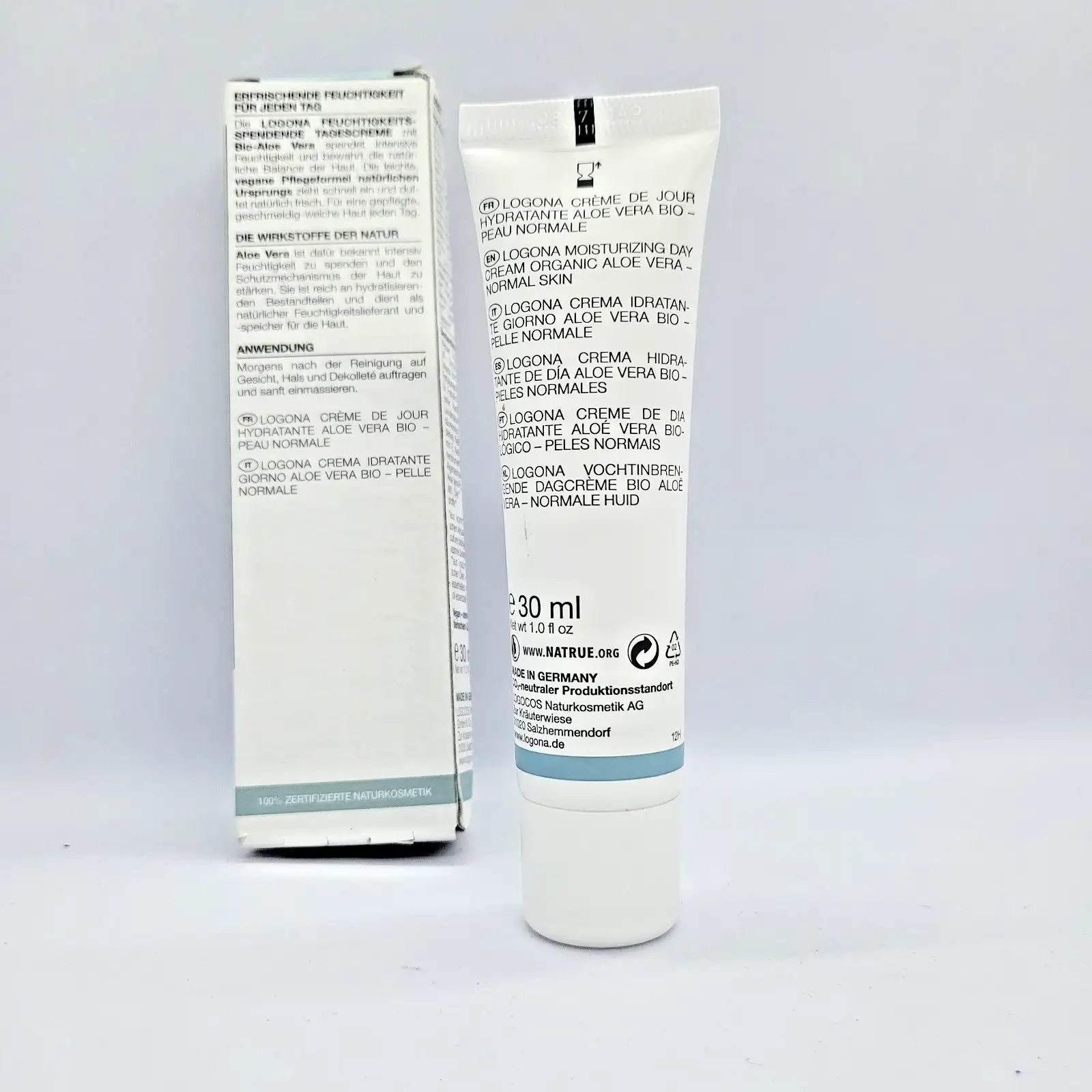 Logona Naturkosmetik Овлажняващ дневен крем с био алое вера 30ml - Image 3