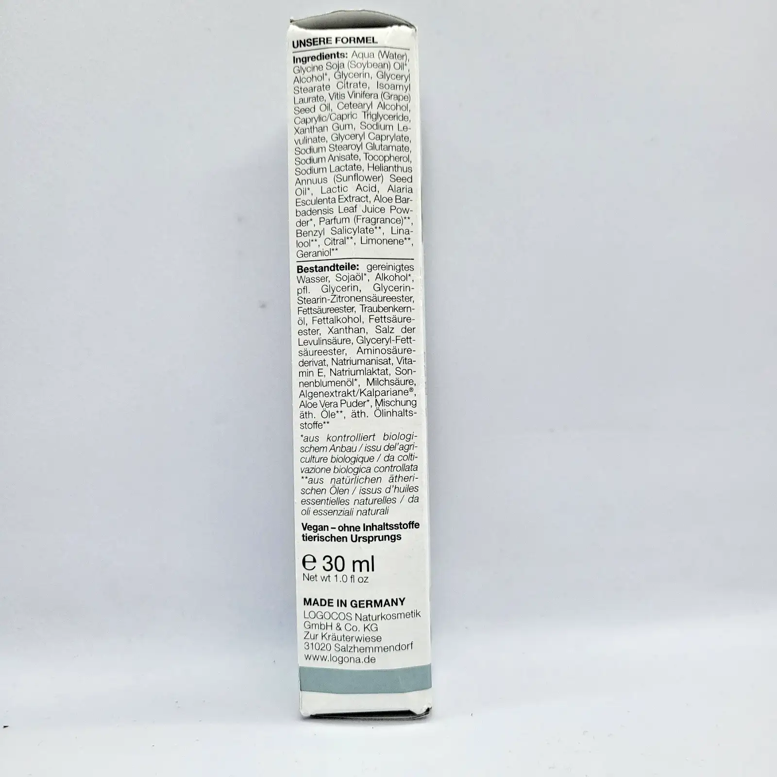 Logona Naturkosmetik Овлажняващ дневен крем с био алое вера 30ml - Image 7