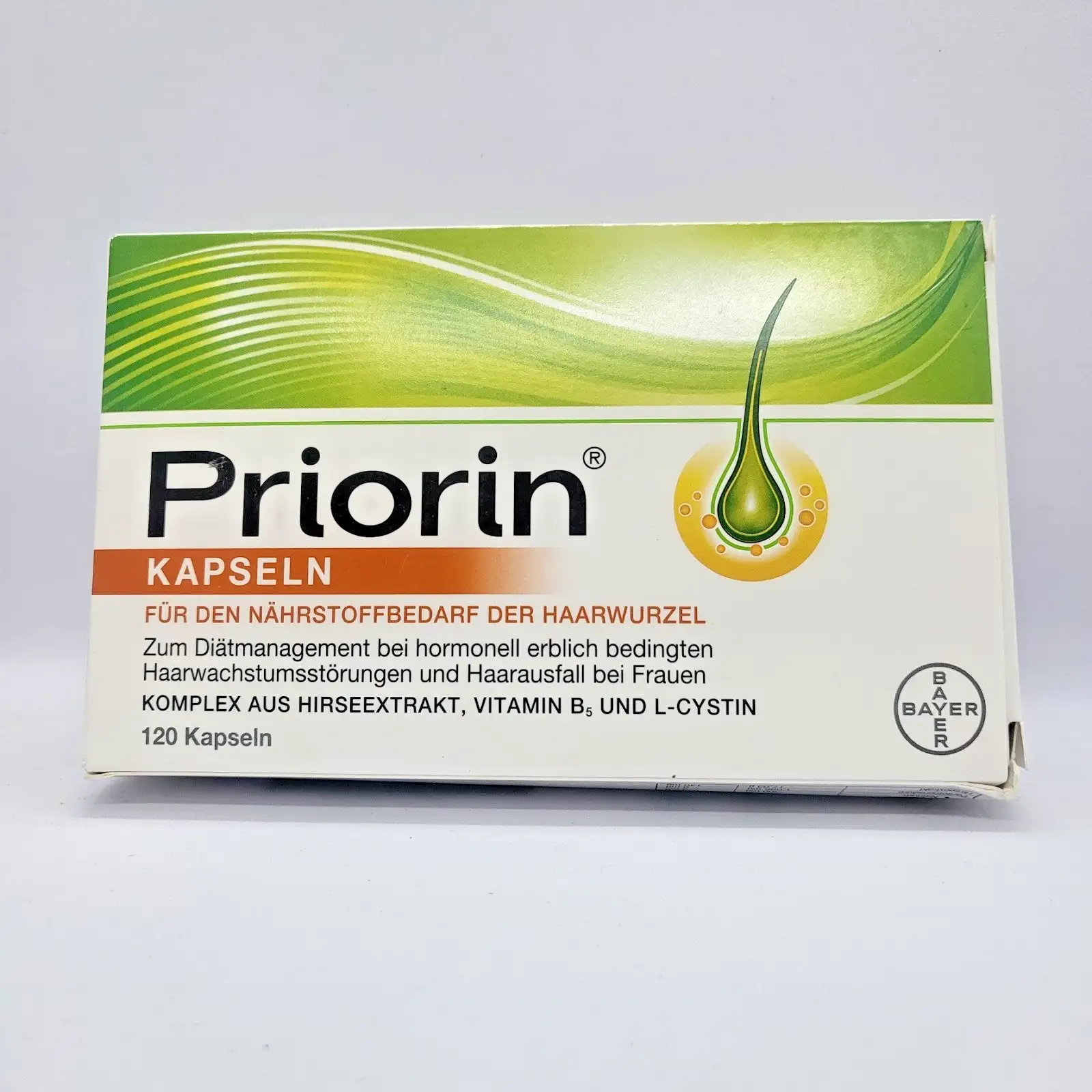 Priorin капсули за растеж на косата 120 капсули Bayer Оригинални Нови запечатани - Image 2