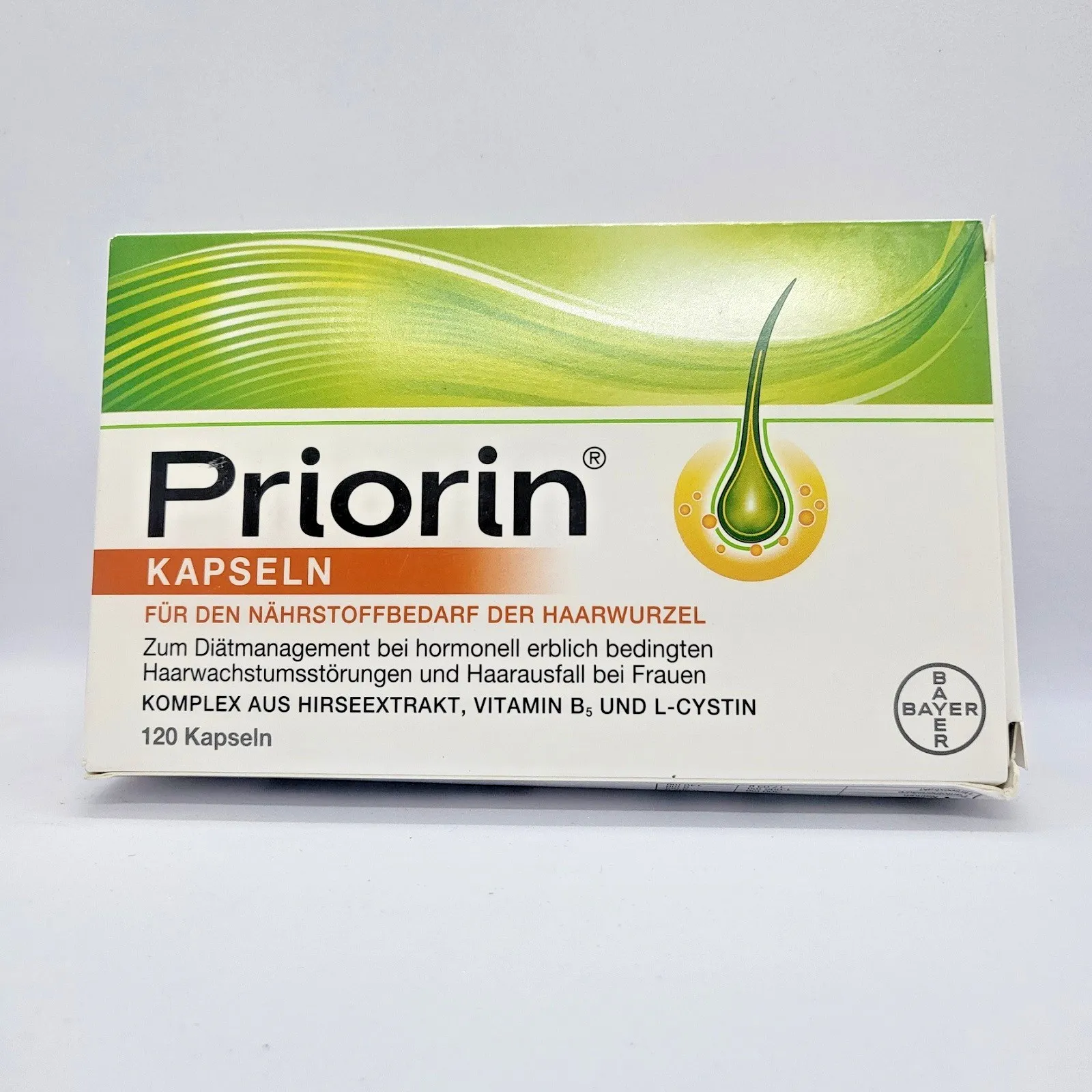 Priorin капсули за растеж на косата 120 капсули Bayer Оригинални Нови запечатани - Image 6