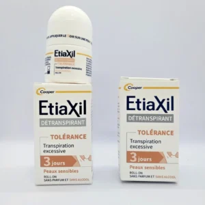 Комплект от 2 броя Etiaxil Détranspirant Tolérance рол-он 15ml НОВ За чувствителна кожа