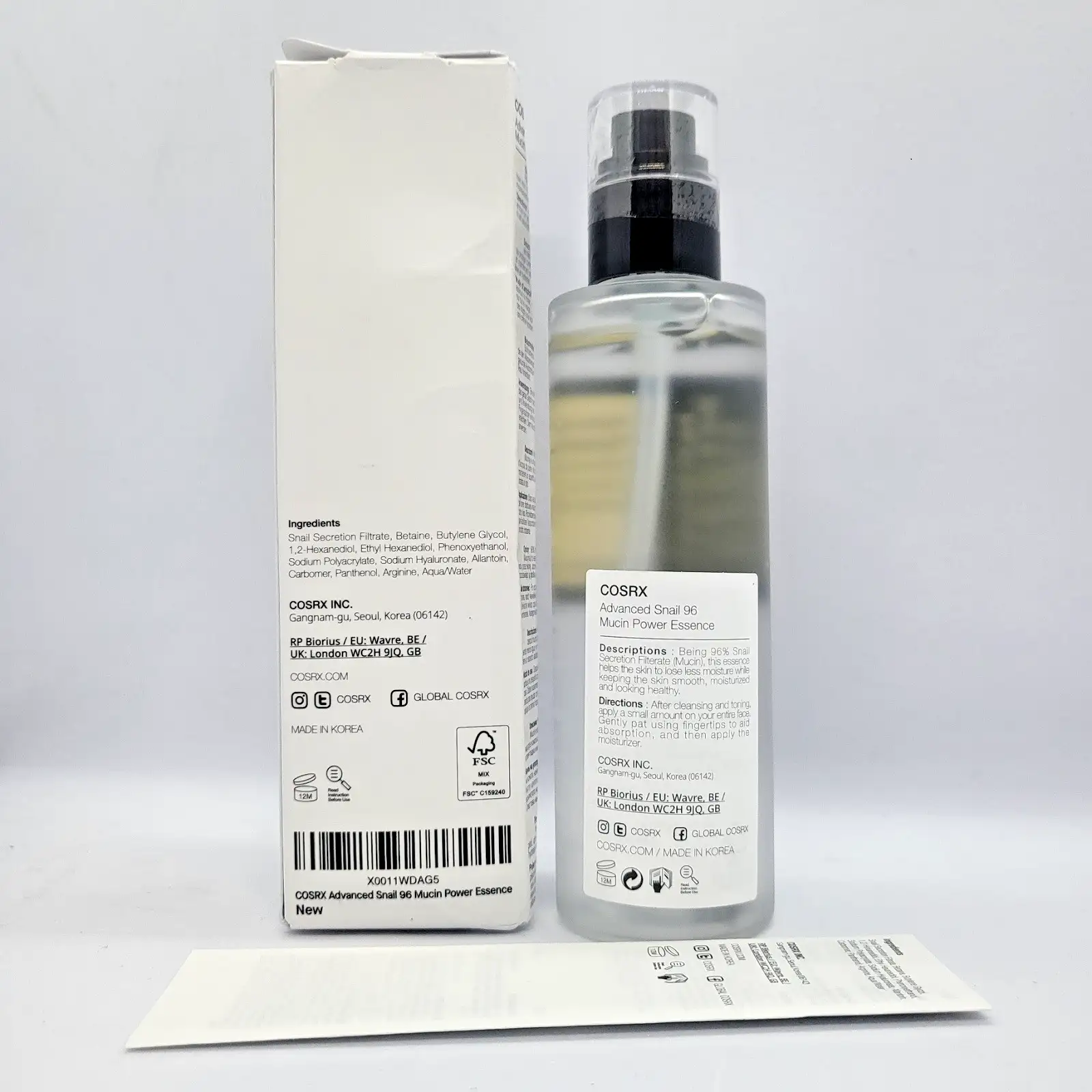 COSRX Advanced Snail 96 Mucin Power Есенция 100ml Хидратиращ възстановяващ серум Нов - Image 3