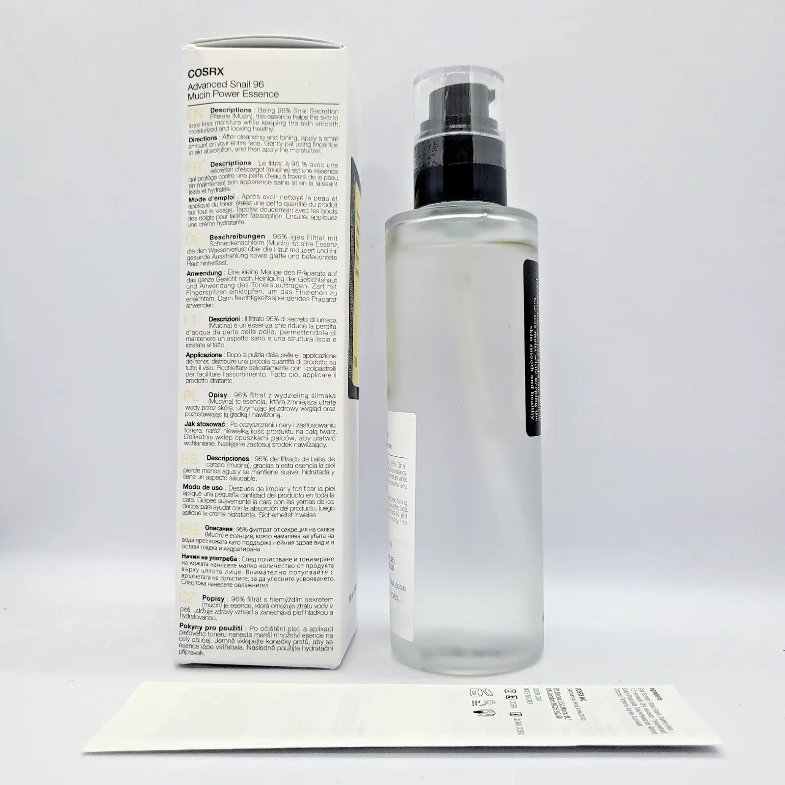 COSRX Advanced Snail 96 Mucin Power Есенция 100ml Хидратиращ възстановяващ серум Нов - Image 5