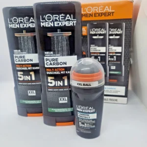Loreal Men Expert Pure Carbon Подаръчен комплект Мъжки душ гел и дезодорант
