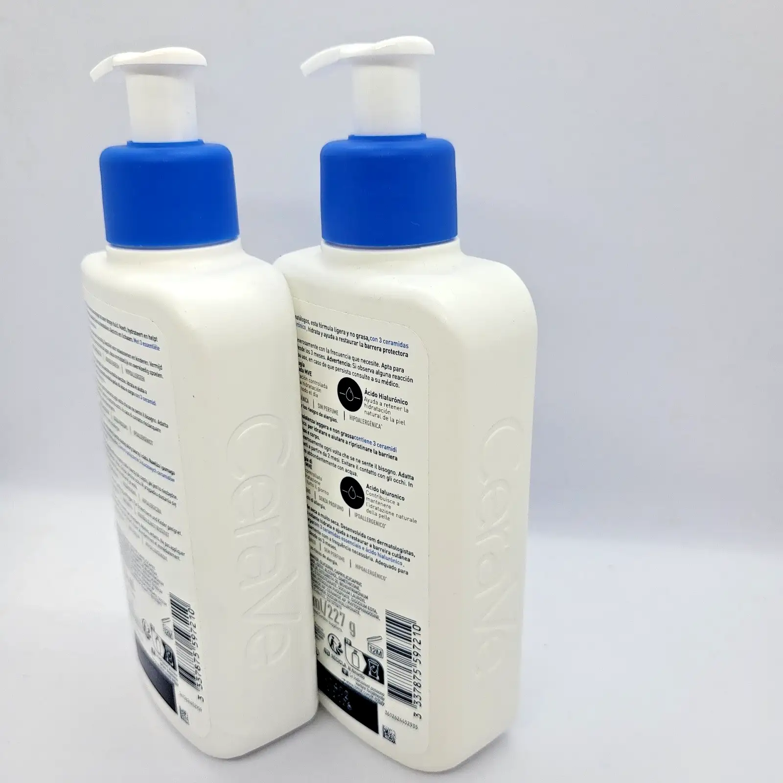Комплект от 2 бр. CeraVe овлажняващ лосион 236ml за лице и тяло Без парфюм Нов - Image 5
