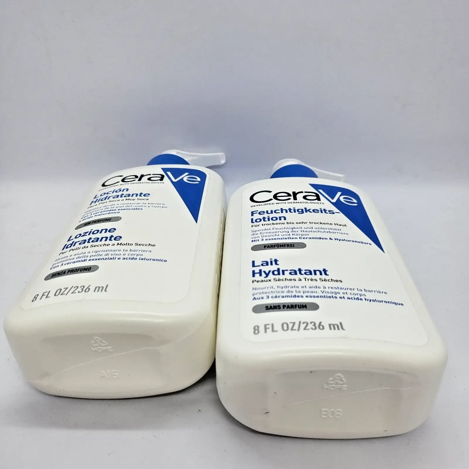 Комплект от 2 бр. CeraVe овлажняващ лосион 236ml за лице и тяло Без парфюм Нов - Image 6