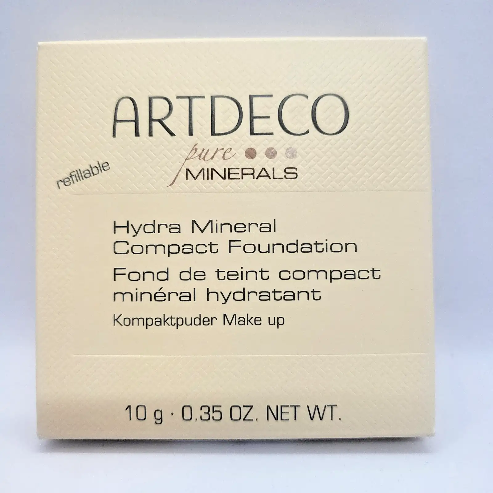Artdeco Hydra Mineral Компактен минерален фон дьо тен 65 Neutral Medium Beige Пудра - Image 2