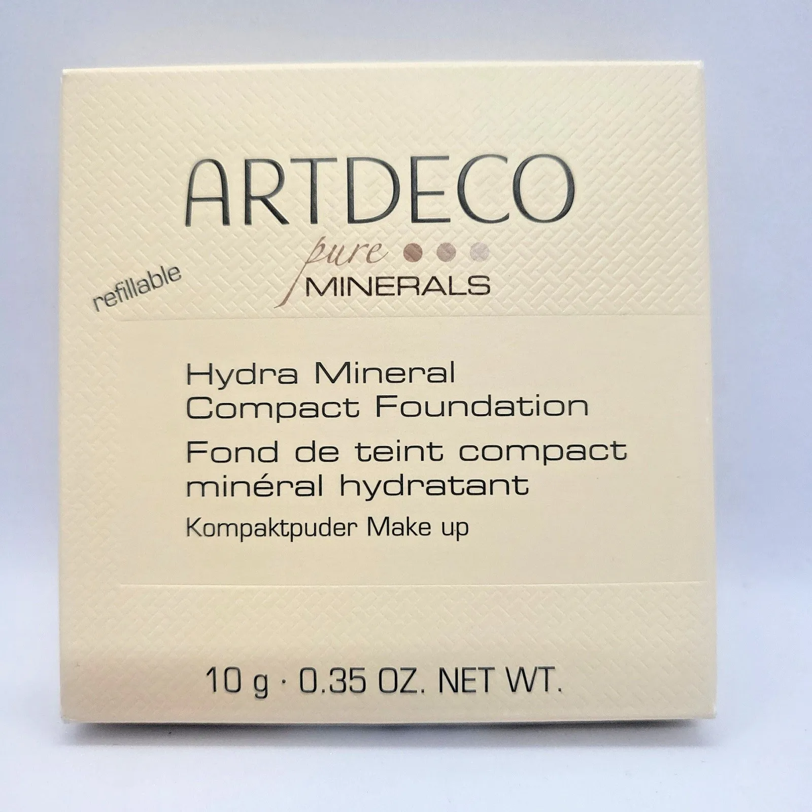 Artdeco Hydra Mineral Компактен минерален фон дьо тен 65 Neutral Medium Beige Пудра - Image 7