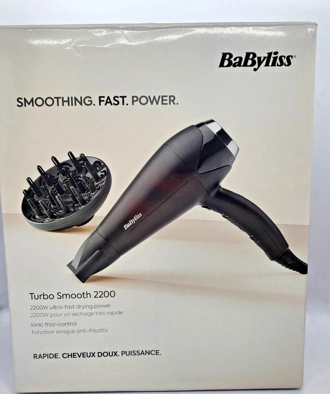 Сешоар BaByliss Turbo Smooth 2200W D572DE - Йонизиращ с дифузер - Image 6