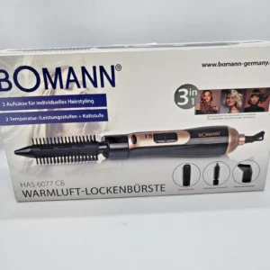 Bomann HAS 6077 CB 3-в-1 Четка за коса с горещ въздух Маша и сешоар 800W Черно и мед