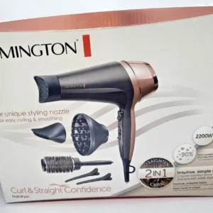 Remington Curl & Straight Confidence D5707 йонен сешоар, 2200 W, нов в кутия