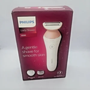 Philips Series 6000 дамска безжична електрическа самобръсначка за мокро и сухо бръснене на крака и бикини зона, нова