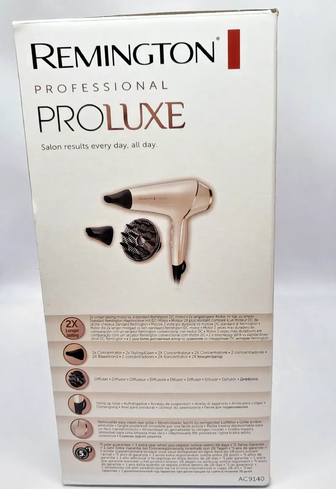 Remington PROluxe AC9140 професионален йонен сешоар, 2400 W, нов - Image 5