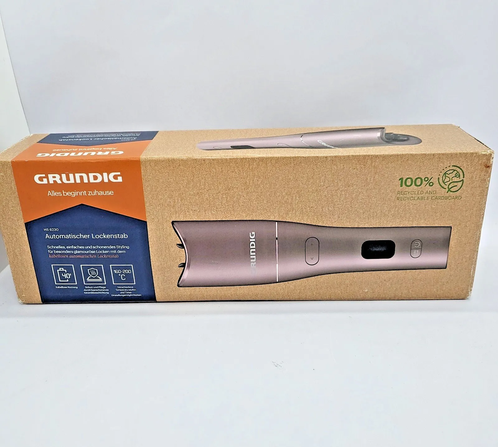 Grundig HS 6230 EasyCurl безжична автоматична маша за коса, лилава, нова, отворена кутия - Image 7