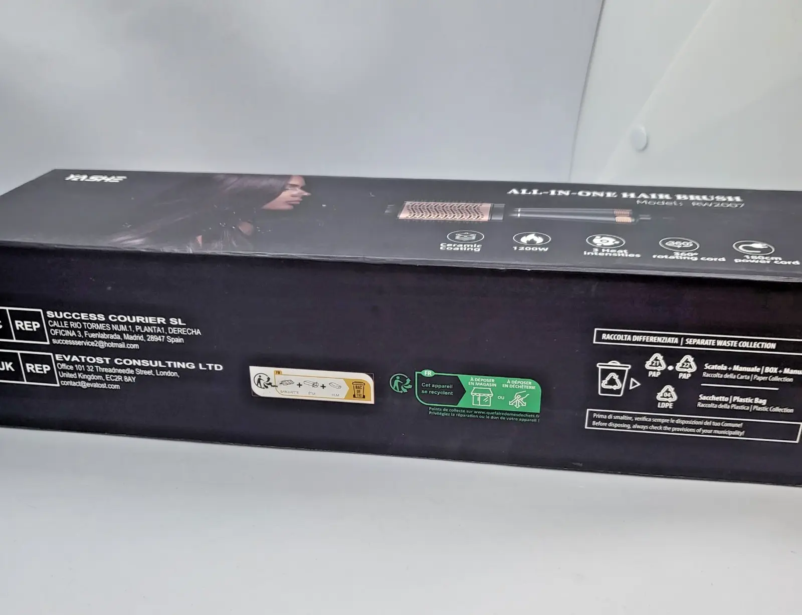 Универсална четка с горещ въздух YASHE All-In-One (Модел RW2007) - 1200W - Image 4