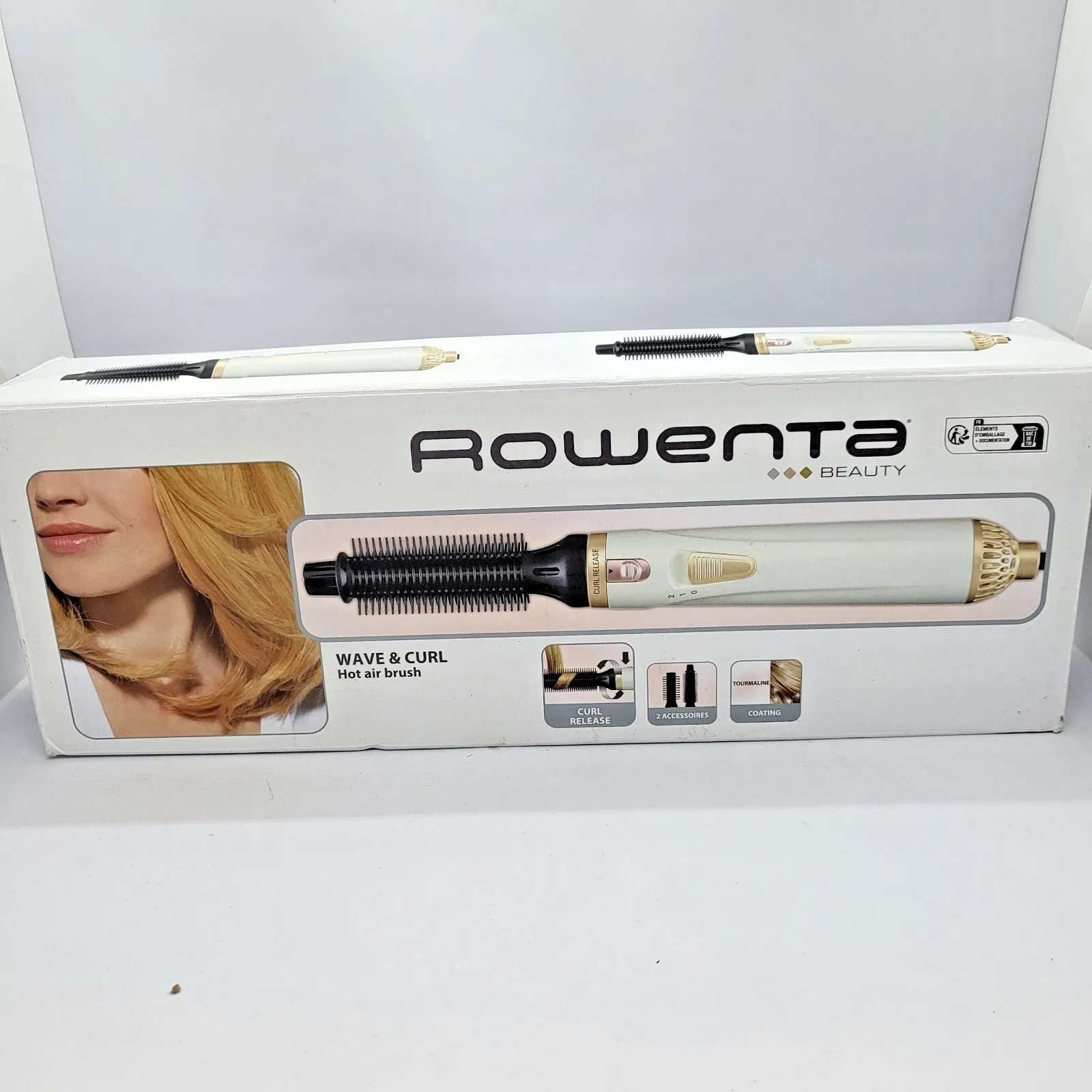 Четка с горещ въздух за вълни и къдрици Rowenta CF3910 300W Турмалин