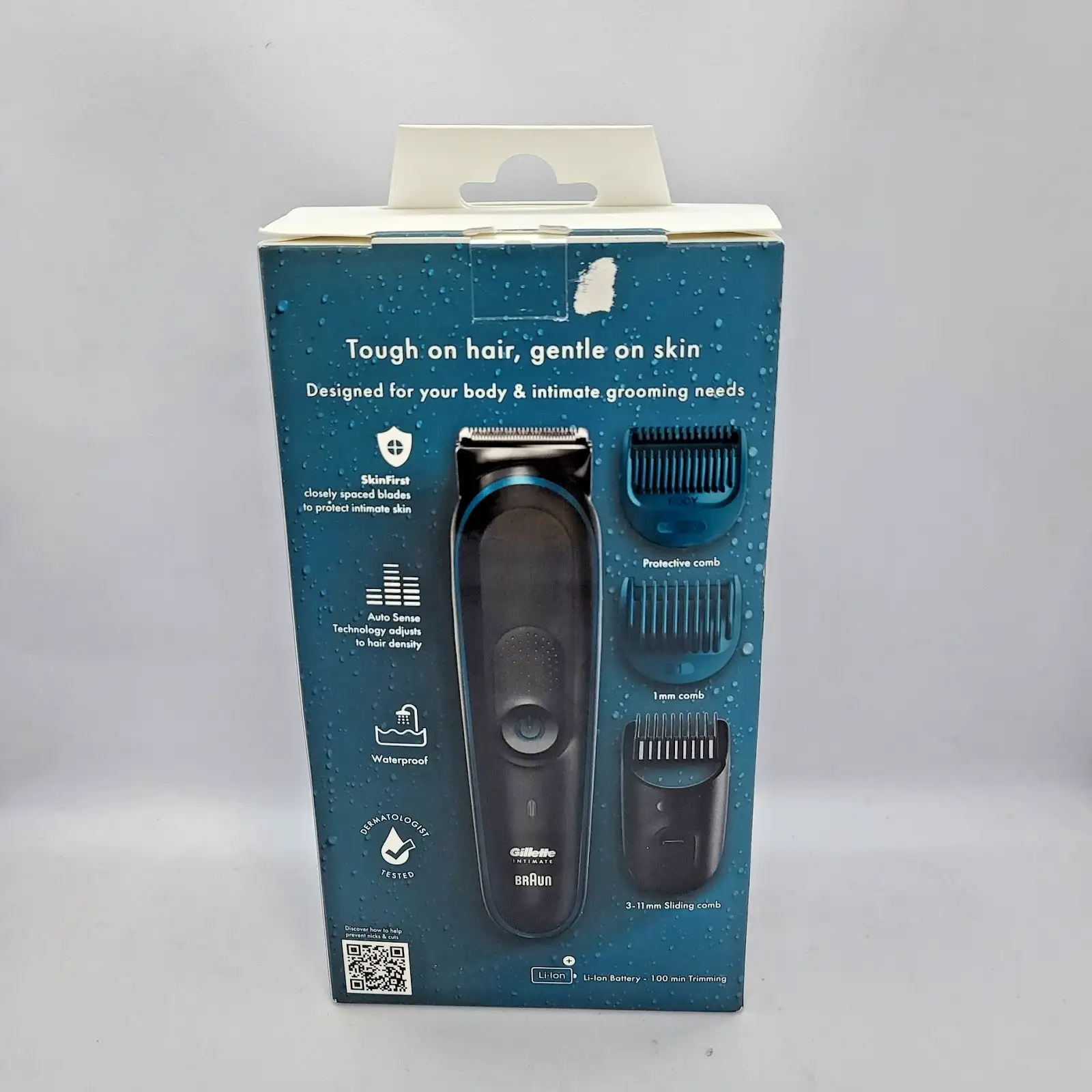 Тример за интимно мъжко окосмяване Gillette Intimate i5 Водоустойчив с технология на Braun - Image 3