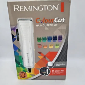 Комплект машинна за подстригване с кабел Remington ColourCut HC5035 Бяла 16 части