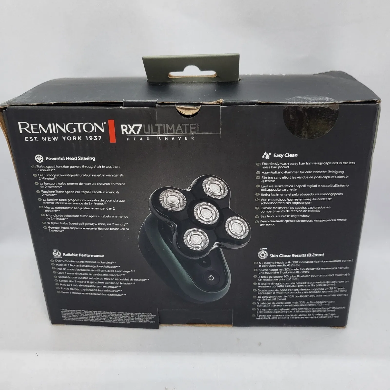 Самобръсначка за глава Remington RX7 Ultimate Водоустойчива мъжка електрическа самобръсначка XR1600 100-240V - Image 2