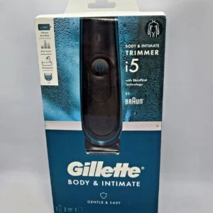Тример за интимно мъжко окосмяване Gillette Intimate i5 Braun 100 мин работа Водоустойчив 100-240V