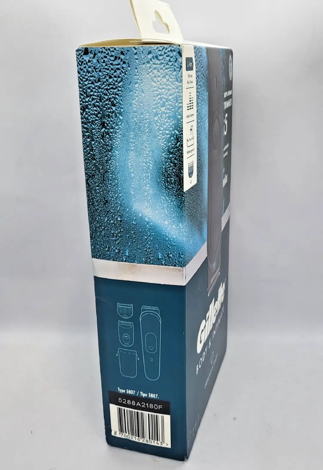 Тример за интимно мъжко окосмяване Gillette Intimate i5 Braun 100 мин работа Водоустойчив 100-240V - Image 3