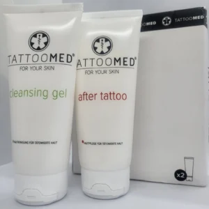 Комплект за грижа след татуировка TattooMed с почистващ гел и лосион 100 мл НОВ