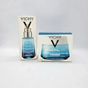 Комплект грижа за кожата Vichy Mineral 89 с крем за лице 50 мл и гел за очи 15 мл с хиалуронова киселина