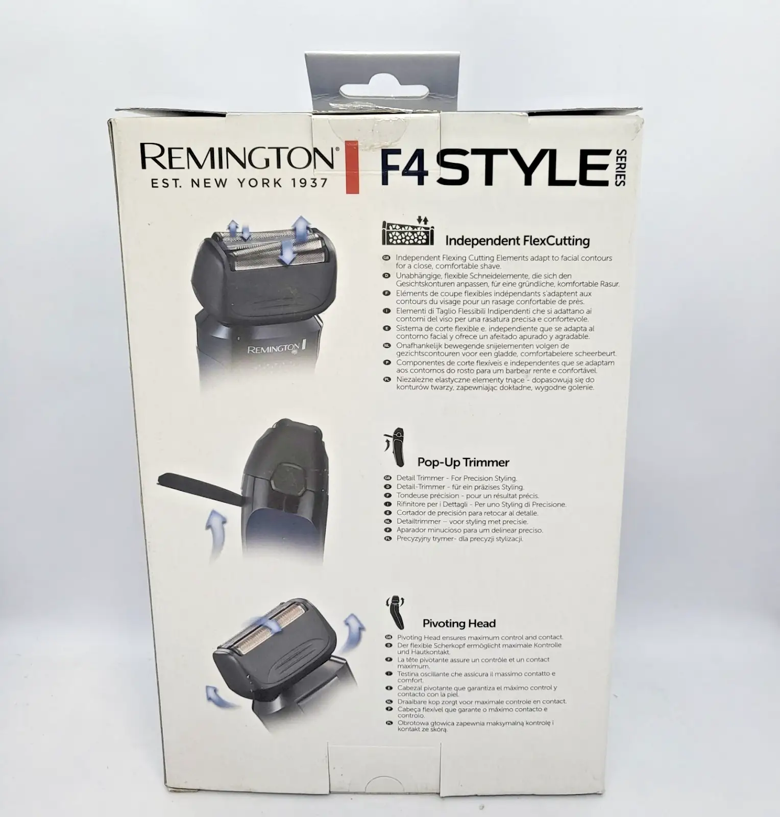 Мъжка електрическа самобръсначка с фолио Remington F4 Style Series F4002 Безжична мокра и суха НОВА - Image 3