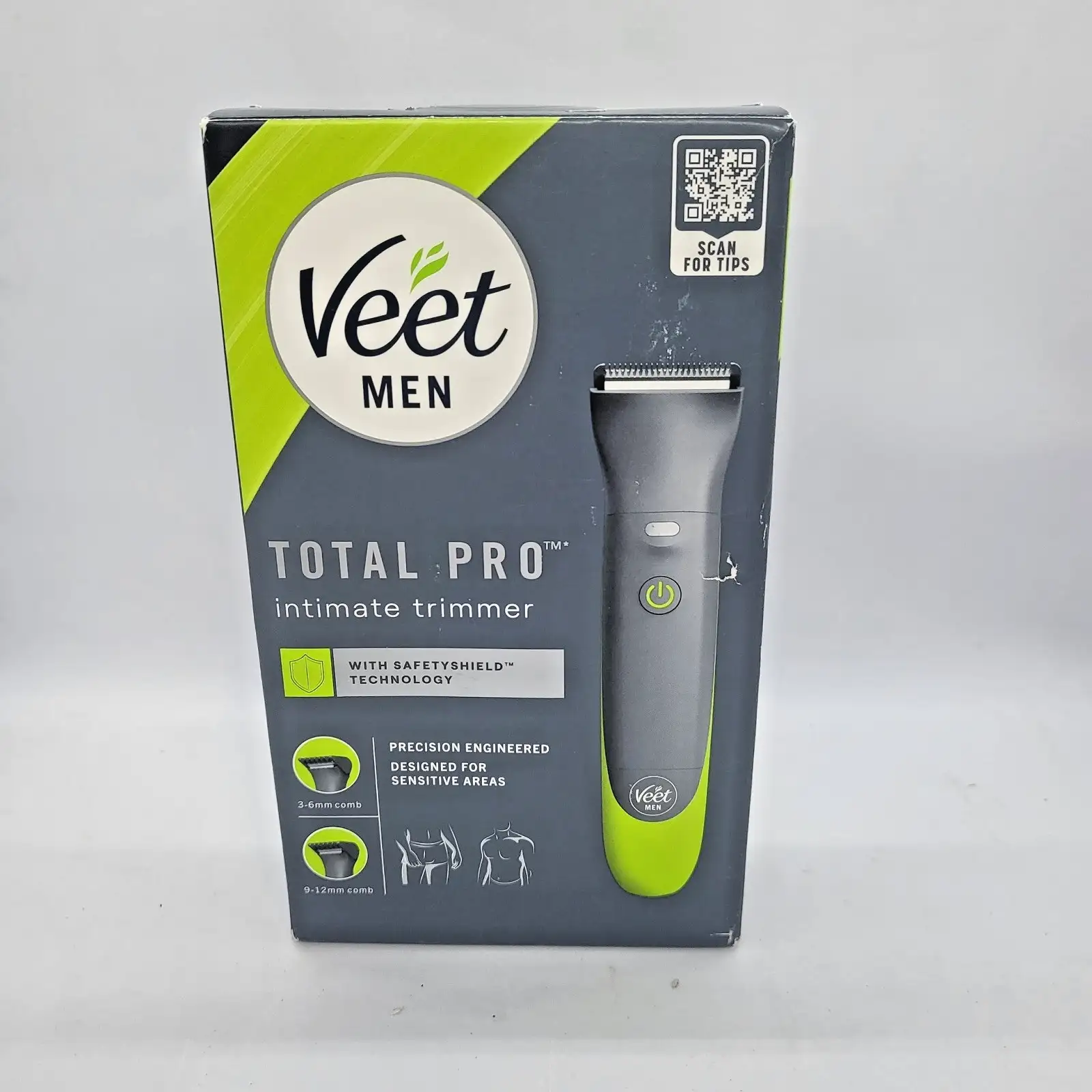 Мъжки интимен тример Veet Men Total Pro Електрическа машинка за подстригване и бръснене на интимно окосмяване НОВА - Image 2