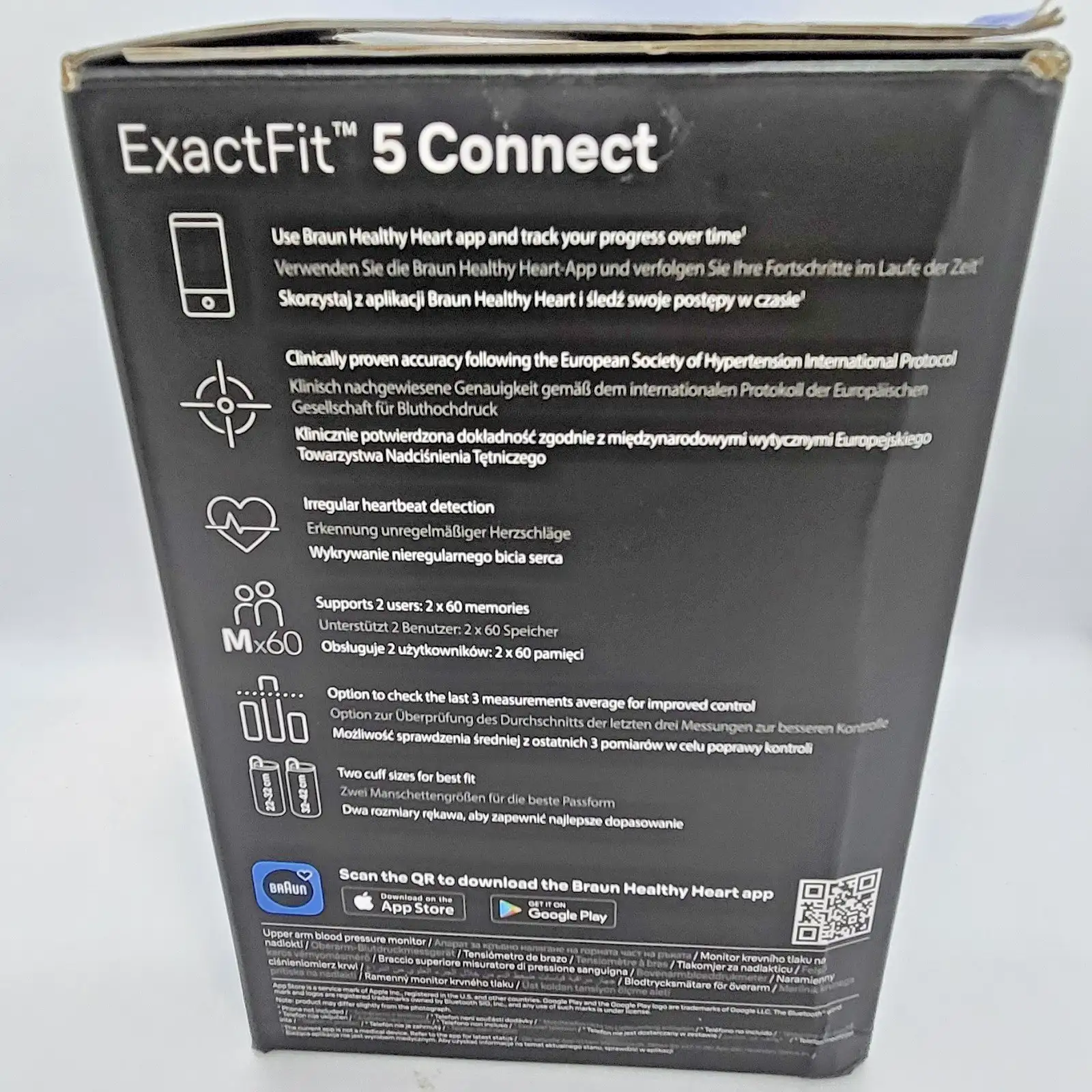 Braun ExactFit 5 Connect Смарт апарат за кръвно налягане Bluetooth 2 маншета BUA6350 - Image 4