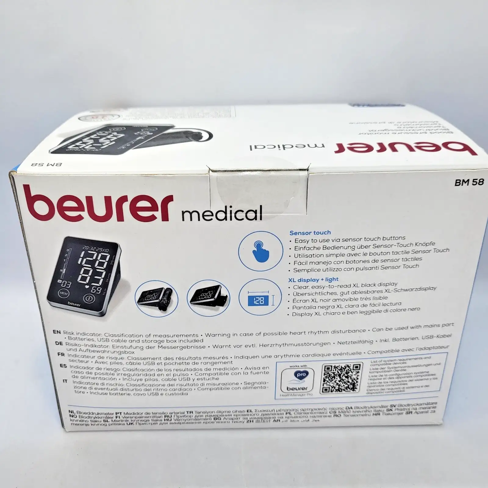 Beurer BM 58 Дигитален апарат за кръвно налягане Сензорен екран Нов - Image 3