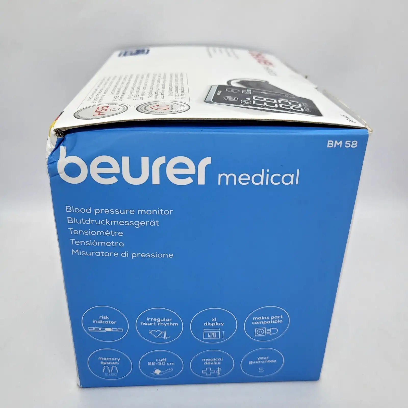 Beurer BM 58 Дигитален апарат за кръвно налягане Сензорен екран Нов - Image 4
