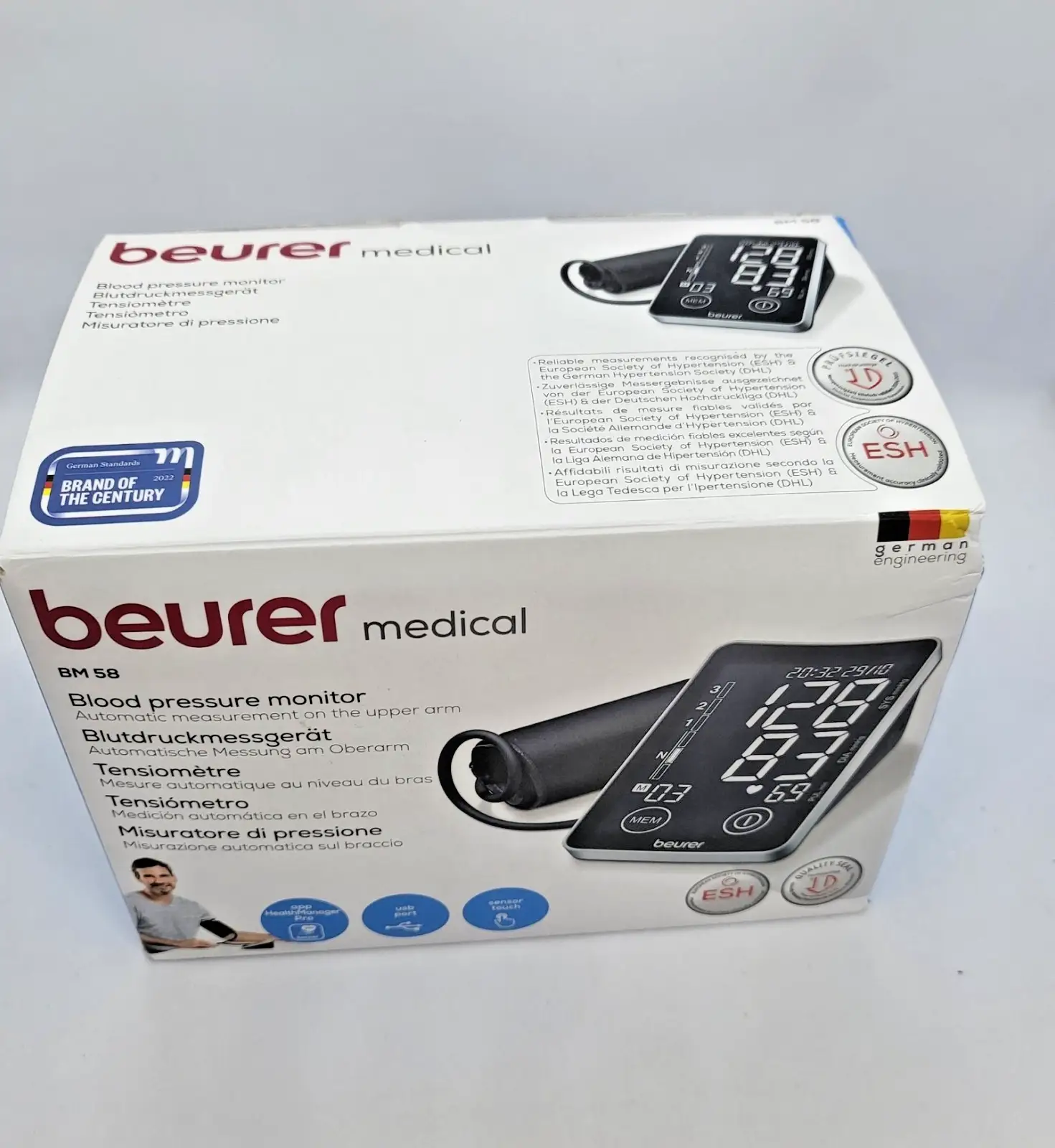 Beurer BM 58 Дигитален апарат за кръвно налягане Сензорен екран Нов - Image 7