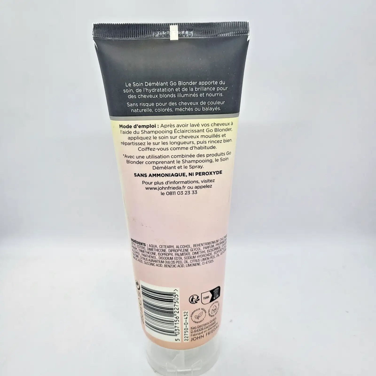 John Frieda Go Blonder Изсветляващ балсам 250ml Грижа за блясък на руса коса Нов - Image 3