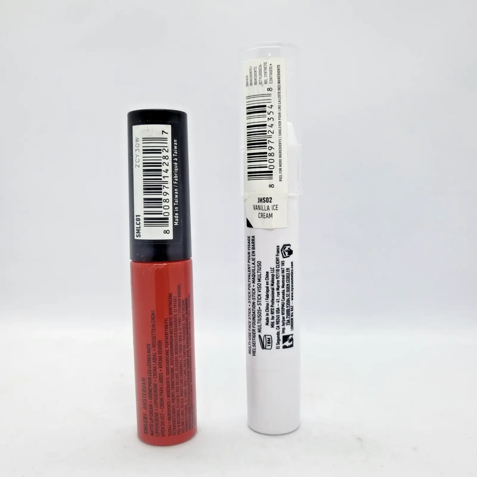 NYX Комплект гримове Jumbo Хайлайтър стик Vanilla Ice Cream Soft Matte Червило - Image 3