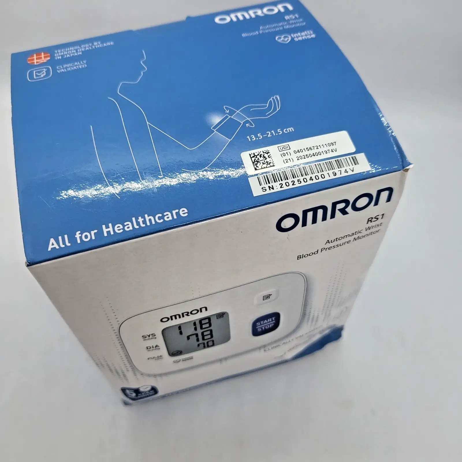 Omron RS1 Автоматичен апарат за кръвно налягане за китка Intellisense 13.5-21.5cm - Image 6
