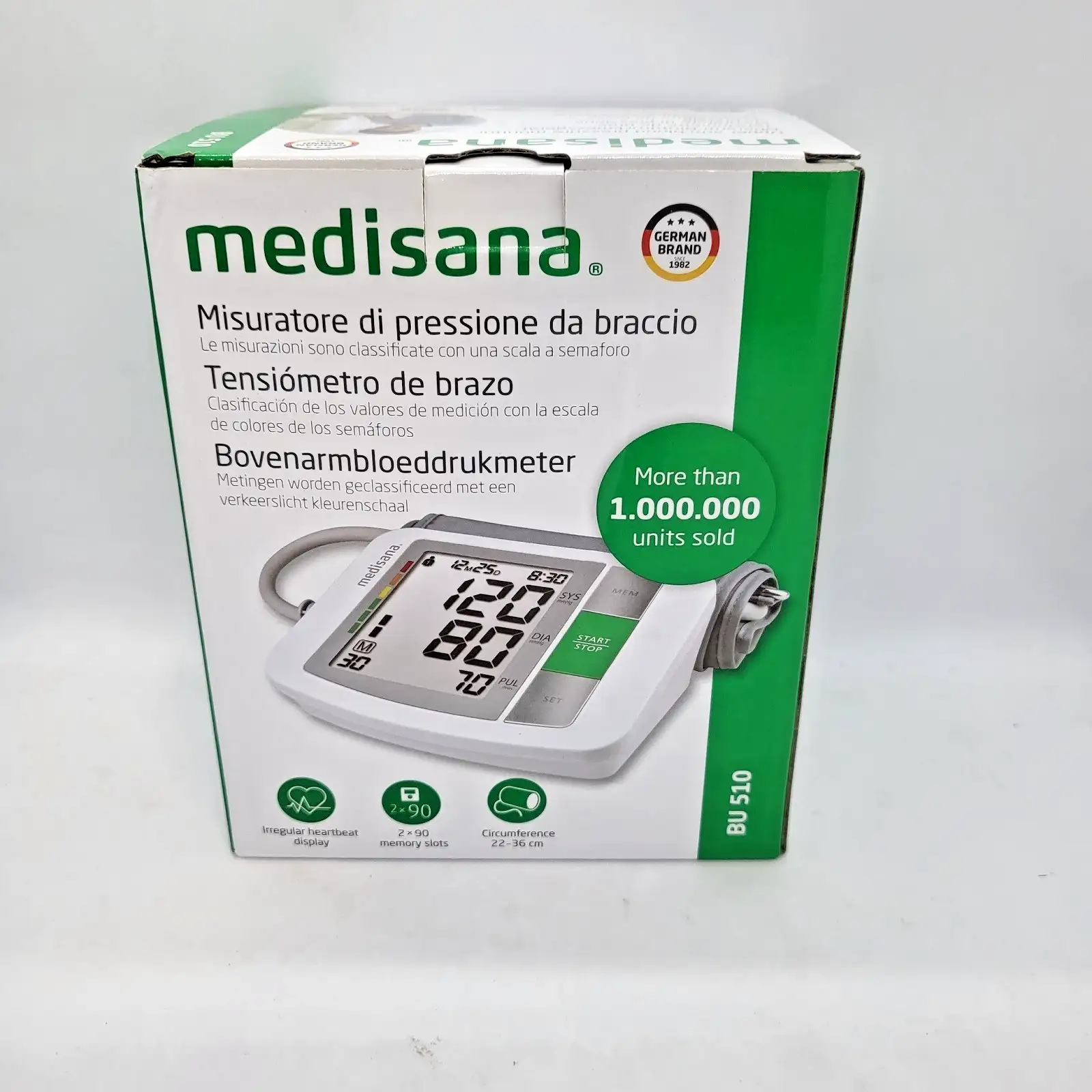 Medisana BU 510 Апарат за кръвно налягане за над лакътя Голям екран Нов - Image 3