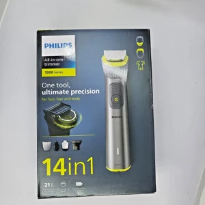 Комплект за подстригване Philips Multigroom Series 7000 14 в 1 Тример за лице, коса и тяло Водоустойчив Нов