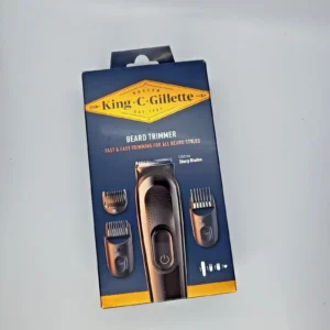 Тример за брада King C Gillette Безжична машинка и самобръсначка с 3 гребена за мъже