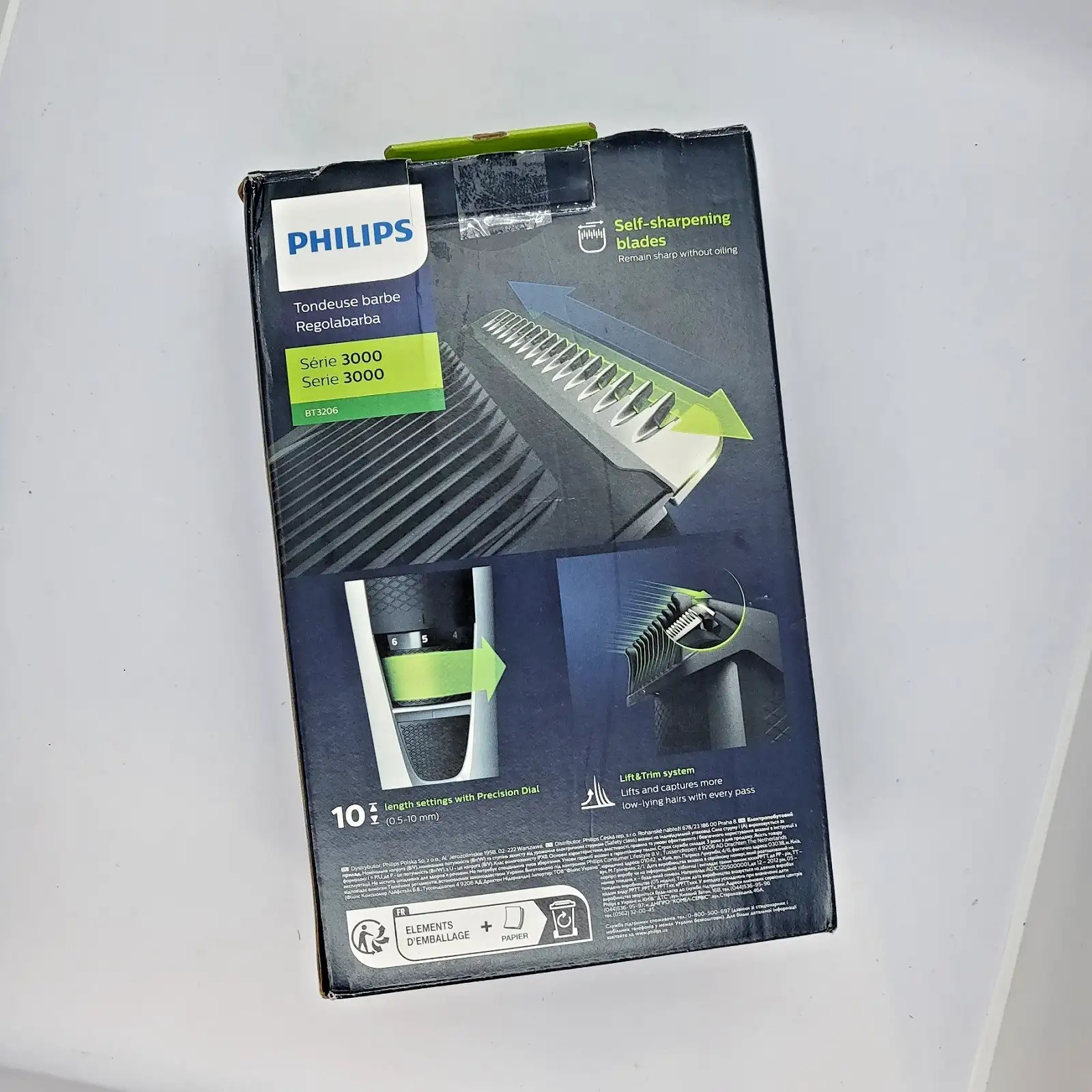 Тример за брада Philips Серия 3000 Безжична машинка за оформяне на наболи косми BT3206 - Image 3
